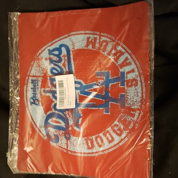 MLB LA Dodger Blue and Red Vintage Looking Mousepad - Picture 5 of 5